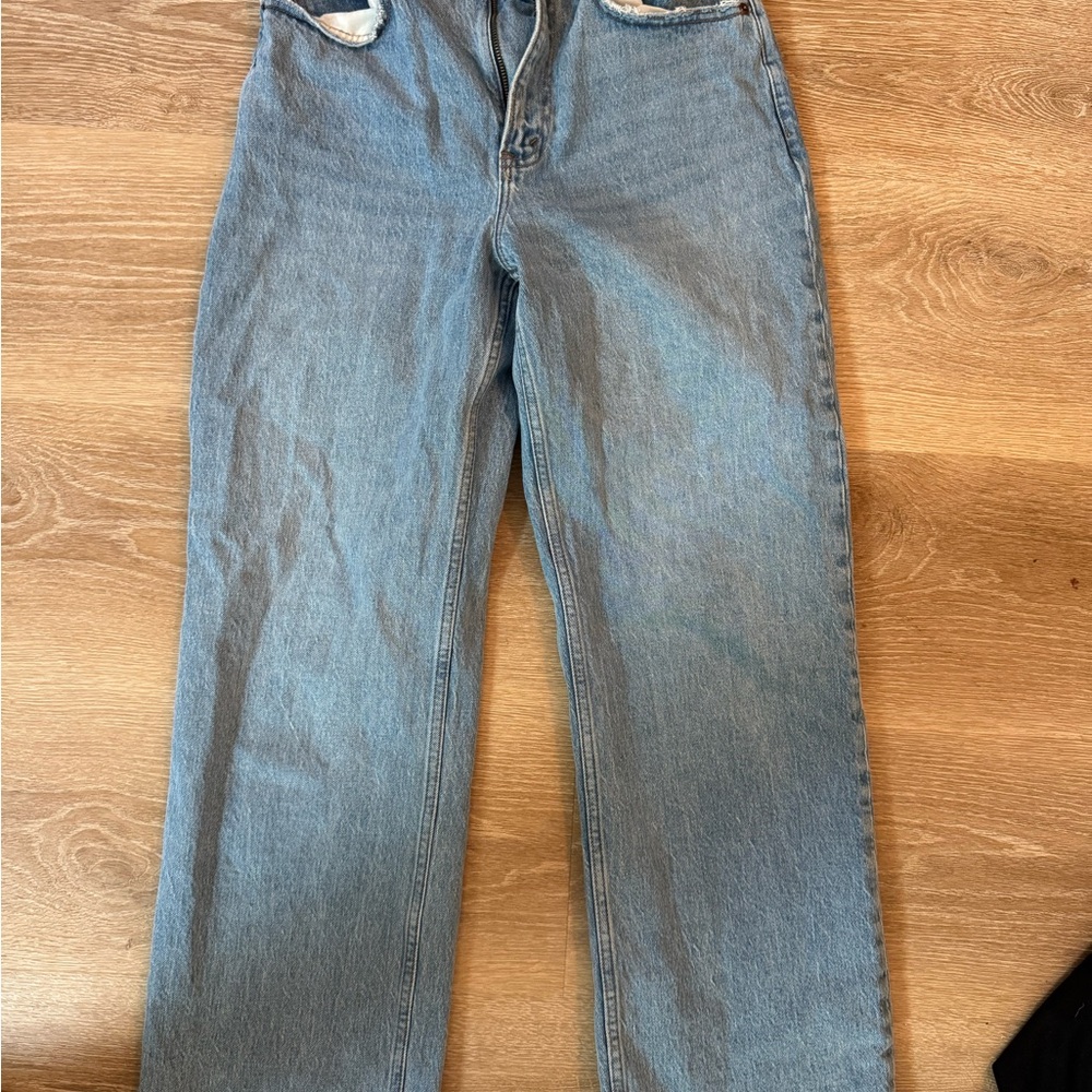 Abercrombie & Fitch Light Blue Straight Leg Jeans